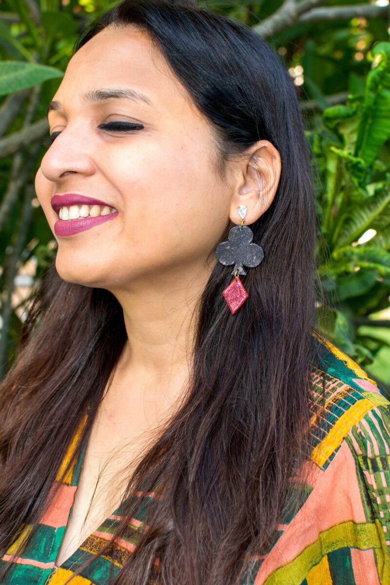 Diwali Card party Edit Statement Earrings - Image 2